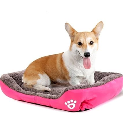 Hianiquaime Canapé Lit Pour Chien Douillet Panier Maison Pour Chat Chiot Amovible Microfibres 4 Tailles Et 4 Couleurs Disponible