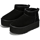 Project Cloud 100% Genuine Leather Ankle Boots for Women - Anti-Slip Memory Foam Insole Womens Boots - Lightweight Winter Wom