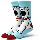 Family Cartoon Guy Brian The Dog Character Themed Crew Socks Multicoloured One Size