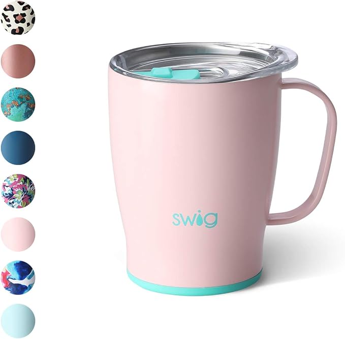 Swig Life 18oz Insulated Travel Mug with Handle and Lid in
