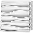 Art3d Decorative 3D Wall Panel, 32 Sq.FT PVC Interior Wall Decor for Living Room, Bedroom, Lobby, Office, Shopping Mall, White
