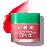 LANEIGE Lip Sleeping Mask, Watermelon Pop: Nourishing Overnight Lip Treatment with Vitamin C, Shea & Murumuru Butter for Hydrating Dry, Flaky Lips