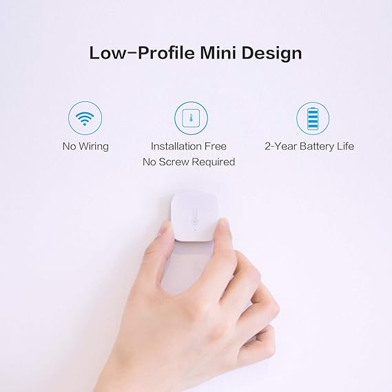 Aqara Temperature & Humidity Sensor, for Weather Change Alarm & Smart Home Automation, Compatible with Apple HomeKit, Wireless Mini Thermometer Hygrometer, ...