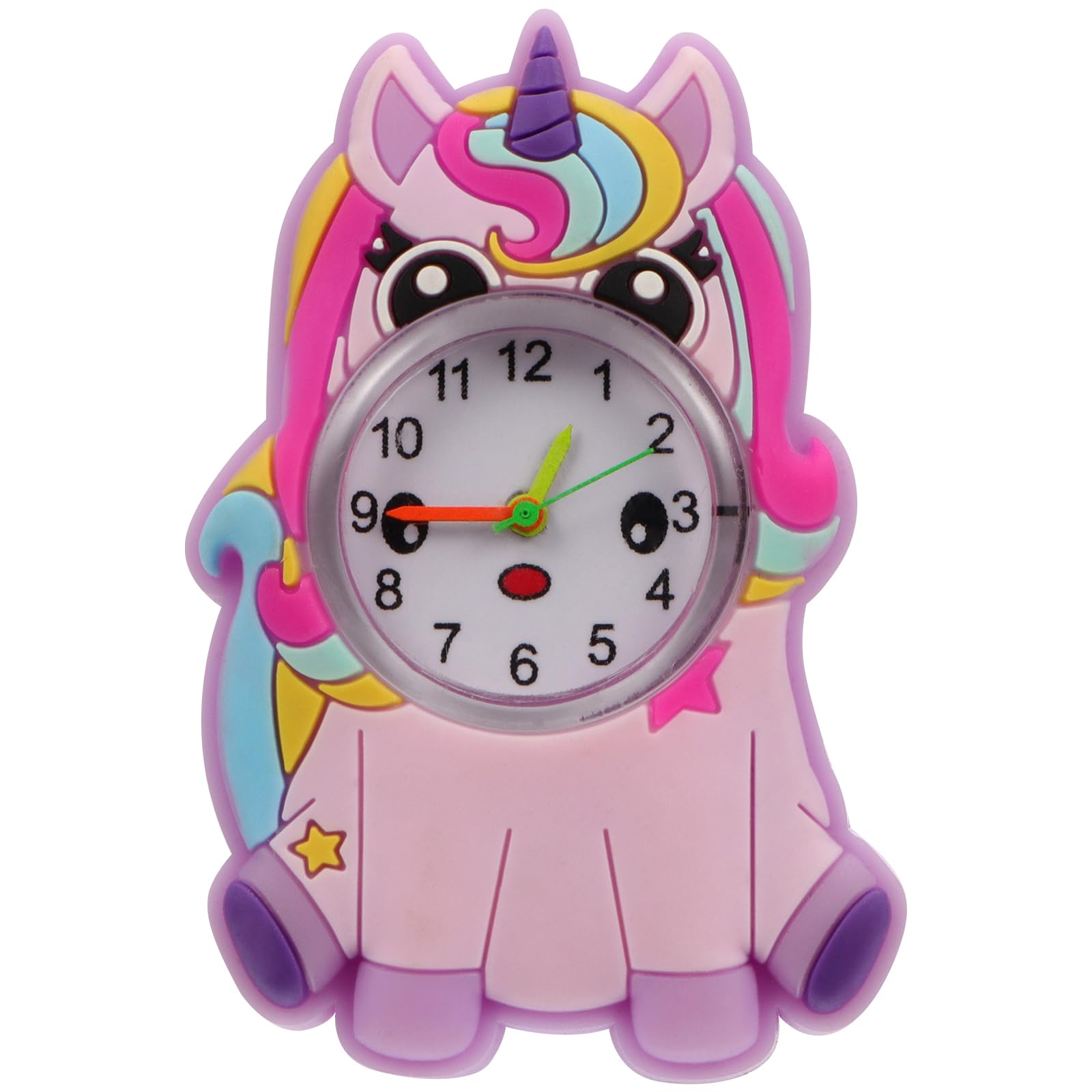 ULTECHNOVO Kids Cartoon Unicorn Slap Bracelet Watch Lightweight Quartz Wrist Toy for Children Birthday Party and School Games