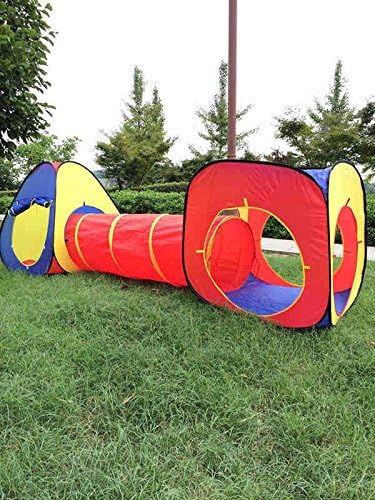 Kids 3 Piece Pop up Play Tents and Tunnel