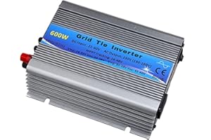 SOGTICPS 600W Grid Tie Inverter Stackable DC30-55V PV Input AC110V MPPT Pure Sine Wave Micro Inverter fit for 30V 36V Solar Panel/36V Battery