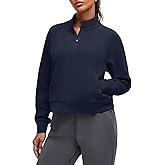 G4Free Smoofit Modal Soft Women's Sweatshirts Half-Zip Pullover Mock Neck Casual Tops with Pockets