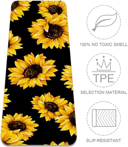 sunflower yoga mat