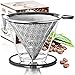Goodiez Coffee Pour over Coffee Maker-Pour over Coffee Dripper Kit-Reusable Pour over Coffee Filter-Stainless Steel Coffee Filter Mesh-Metal Drip Coffee Cone Brewer Pourover for Chemex Hario V60