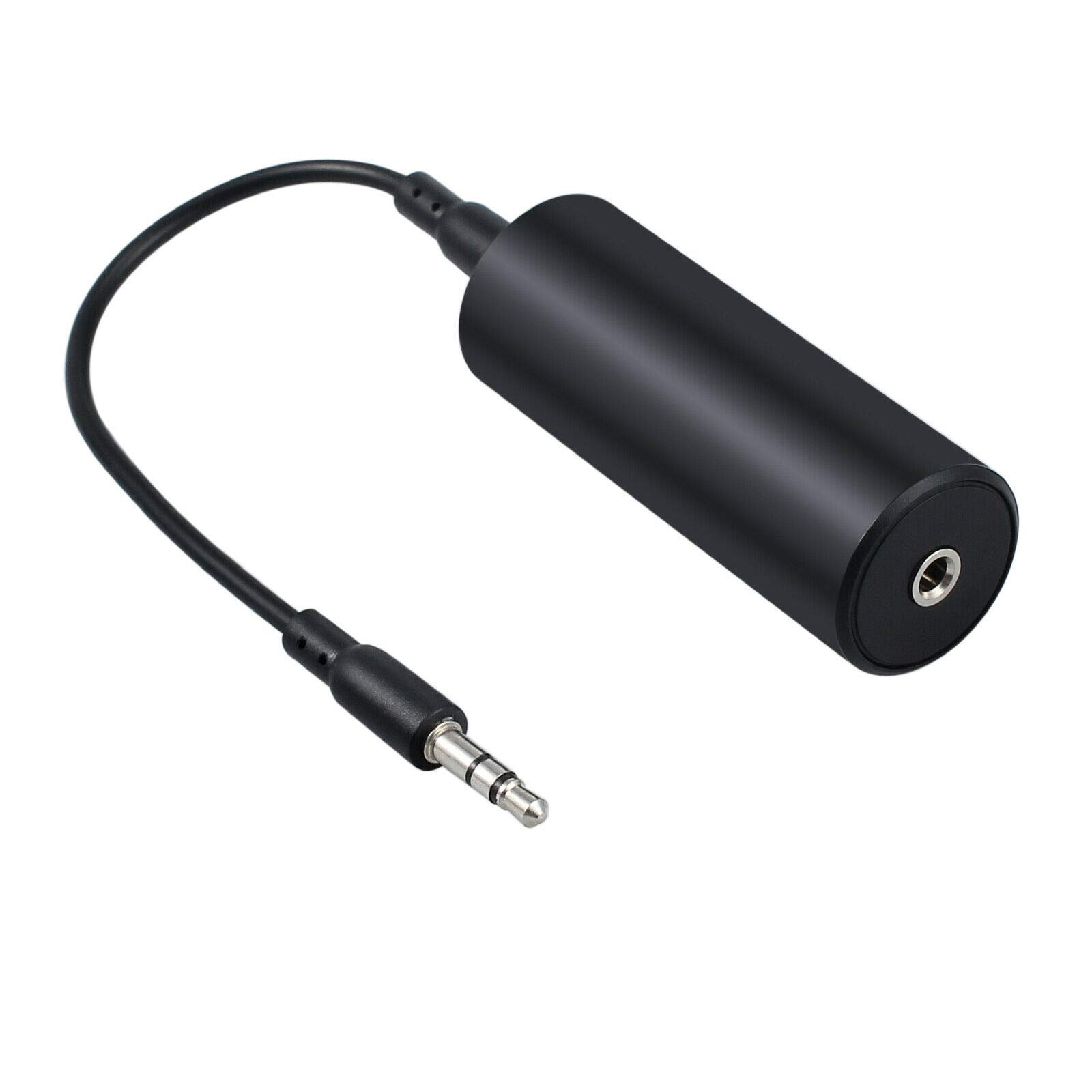 Jeylly 3.5mm Jack Ground Loop Isolator, Audio Humming Hissing Buzzing Noise Filter Eliminator for Bluetooth Car Audio, Home, PC Stereo System with 3.5mm or RCA Aux Jack