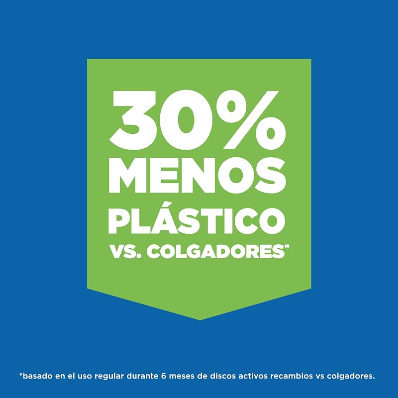 WC ativo discos marinhos, limpa, refresca e perfuma a sanita, eficiência 360°, embalagem 6 recargas = 36 discos