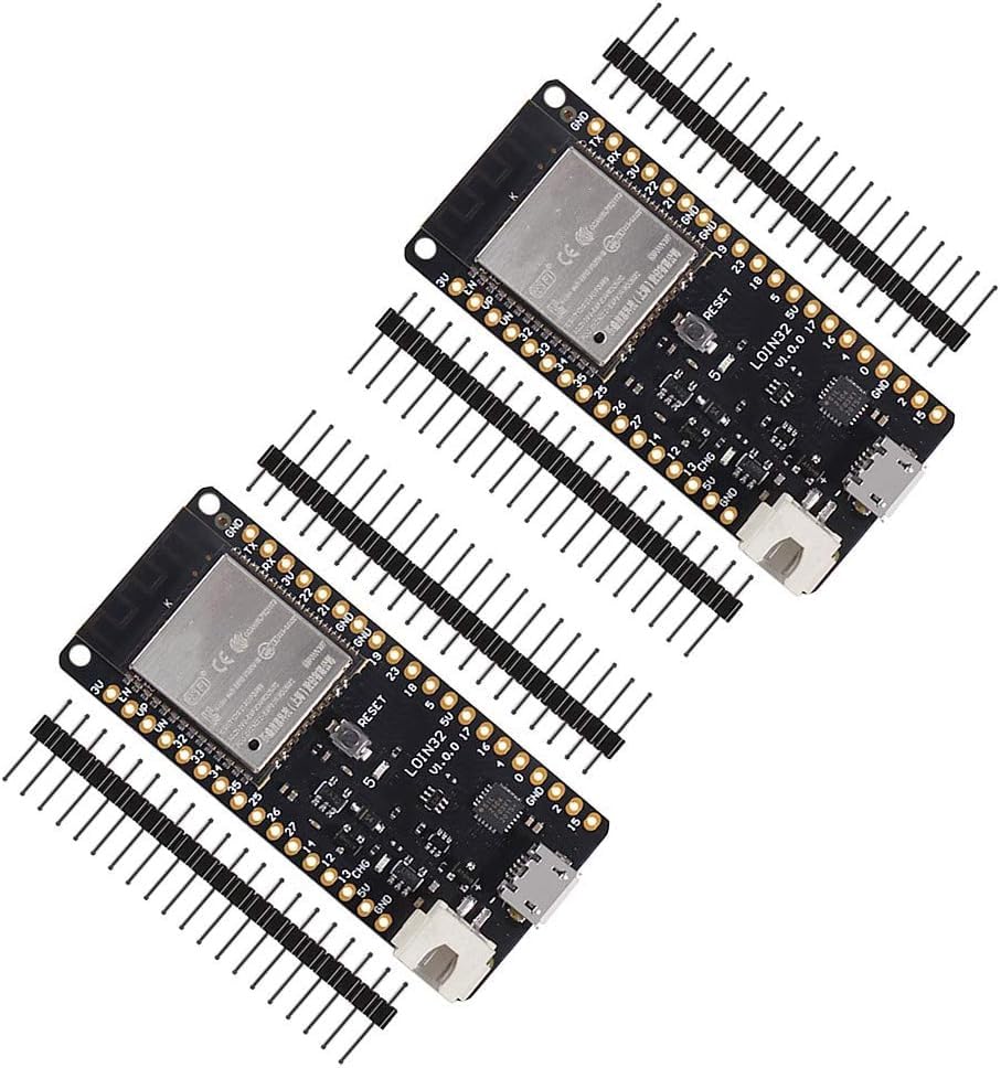 Dealikee 2 Pack ESP32 ESP-32S ESP32S for WeMos 4 MB Flash WiFi Bluetooth Wireless Board Based ESP-32 Dual Cores Mode CPU