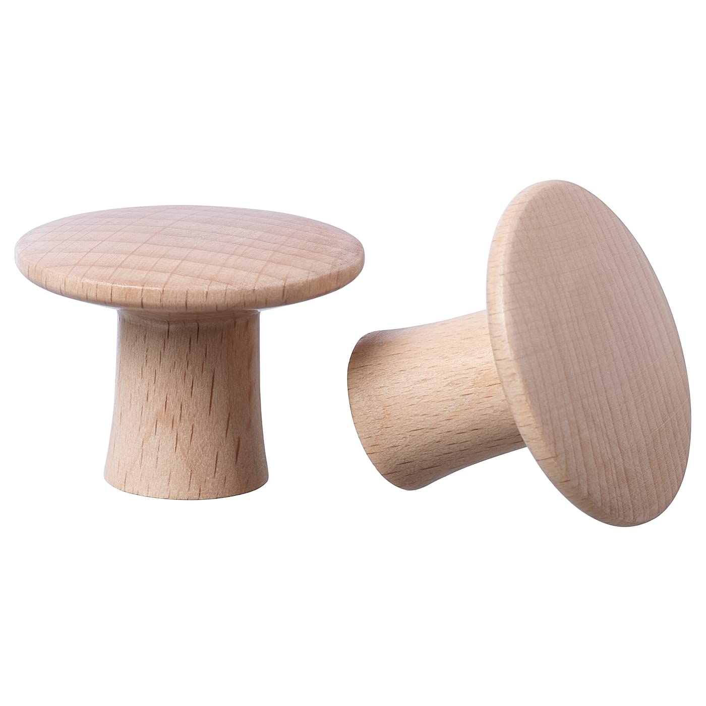 Ikea VINNASET Knobs, Wooden, 37 Millimetres, 504.342.94 - Pack of 2, Brown