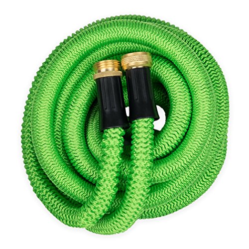 Quality Source Products Garden Hose 50 Feet Expandable Hose with All Brass Connectors Expanding