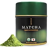 Nippon Matcha – Organic Premium Ceremonial Grade Japanese Matcha Green Tea Powder – First Harvest from Uji, Kyoto – USDA Certified, Stone-Ground, Smooth & Vibrant (30g/1.06oz)