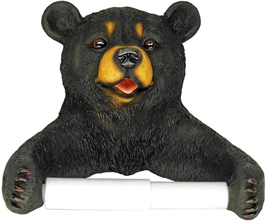 Amazon Com Bear Cabin Lodge Animal Toilet Paper Holder Home