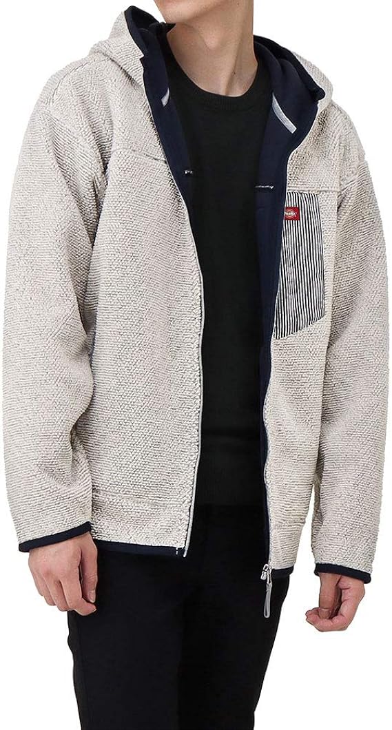 Amazon Dickies ディッキーズ パーカー メンズ ジップアップ ジップパーカー ボアパーカー ボア ブランド ロゴ アウター 0474 5718 ホワイト L トレーナー パーカー 通販