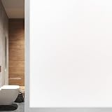 FILMGOO Blackout Window Film Privacy 100% Light Blocking 44.5x200cm White view 9