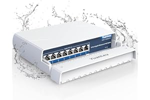 YuanLey 8-Port PoE Switch Gigabit- Waterproof Outdoor Ethernet Unmanaged Network Switch 1000Mbps, 120W Built-in Power, IEEE80