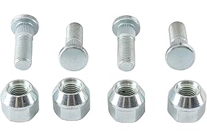 All Balls Racing 85-1040 Wheel Stud and Nut Kit Compatible with/Replacement For Suzuki LT-A 450 X King Quad 4WD 2007, LT-A 500 X King Quad 2009-2015, LTA-750 XP King Quad Power Steering 2017