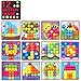 POKONBOY Button Art Color Matching Mosaic Pegboard Puzzle Games Early Learning Educational Toys for Boys and Girls