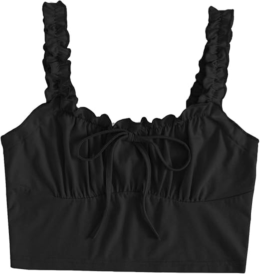 tie front bustier top