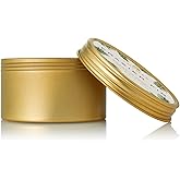 Thymes Travel Tin Holiday Candles - Scented Candles for Home Decor - Winter Scents - Christmas Gifts - Luxury Home Fragrance Gifts for Women & Men - Gold (Frasier Fir, 2.5 oz)