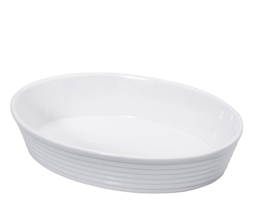 Terrine Et Plat à Four En Porcelaine Blanche - Küchenprofi - Pour Four Et Table