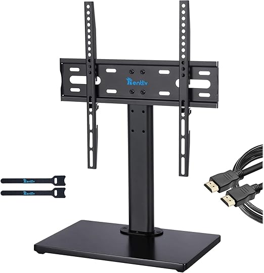 RENTLIV Universal TV Stand Tabletop Stand for 32 to 55 Amazon.co.uk