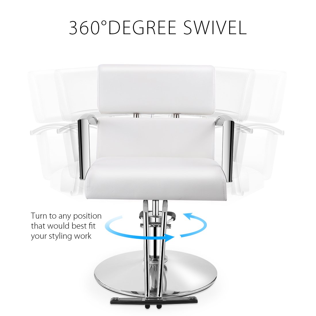 Baasha Beauty Pink Salon Hydraulic Styling Chair, Beauty Equipment Salon Chairs for Hair Stylist, Styling Chair for Salon Pink, Hair Stylist Chair, Hydraulic Chair: Beauty