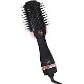 Hair Dryer Brush Blow Dryer Brush in One, 4 in 1 Ionic Hair Dryer and Styler Volumizer with Oval Titanium Barrel, Hot Air Straightener for Smooth Frizz-Free Blowout