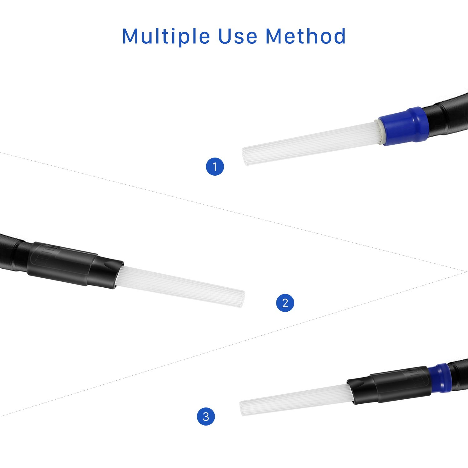 NTMY Dust Brush Cleaner, Dust Dirt Remover Universal Vacuum Attachment Cleaning Tools with 1.25\'\'/1.37\'\' (32/35mm) Inner Diameter Interface Hose, Strong Suction