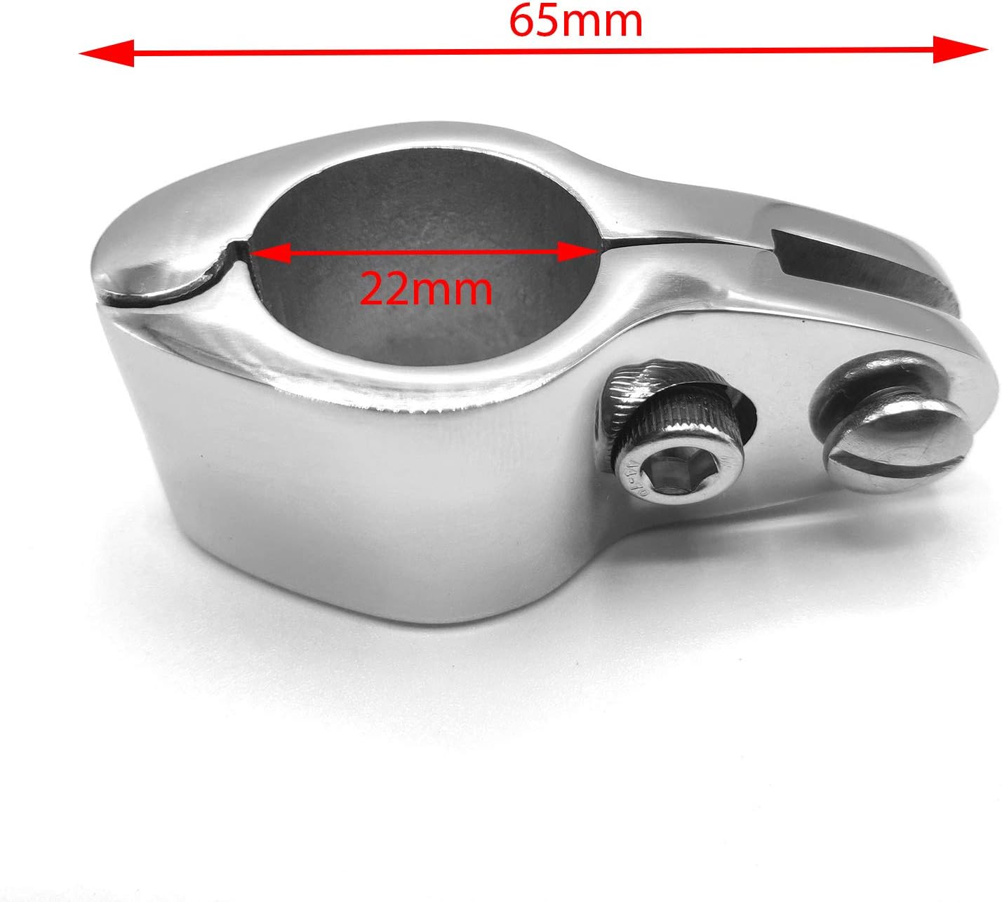 Amadget Bimini Top Hinge Rail Mount, 2 PCS Marine Boat Jaw Slide Stainless Steel 7/8" Hardware : Sports & Outdoors