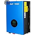 UL1741 12KW Solar Hybrid Inverter Off Grid 110/220Vac Low Frequency DC 48V AC Input 240V AC Output 120V/240V Split Phase Pure Sine Wave Power Converter with 2x80A MPPT Charger Controller 12000W
