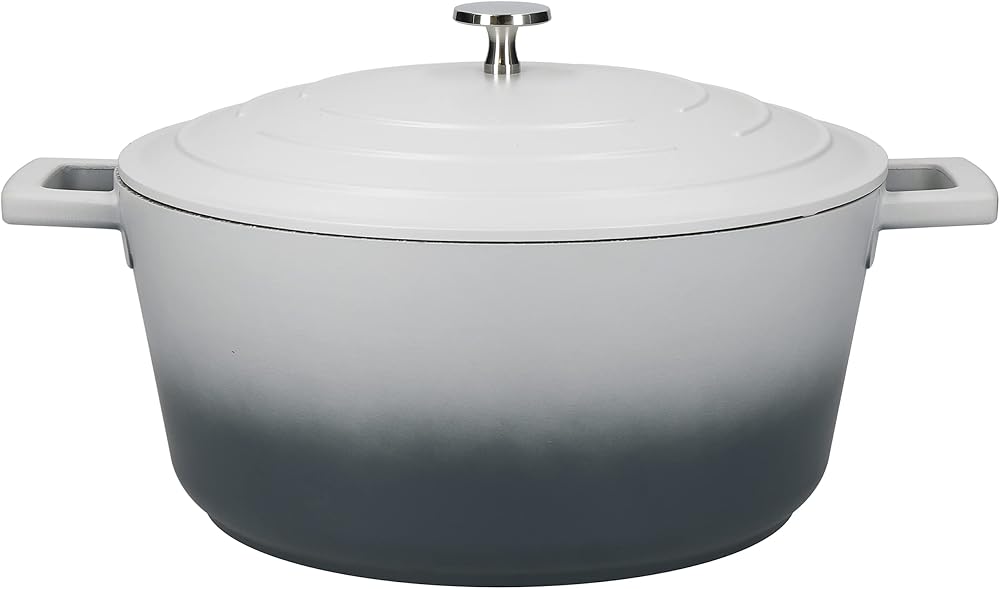 MasterClass Cast Aluminium Casserole Dish Grey Ombre 28cm 5L Gift Boxed