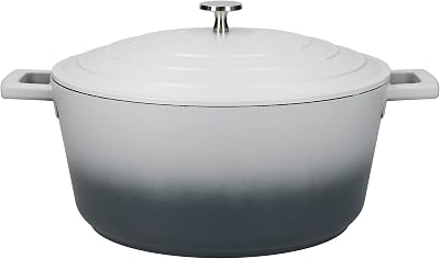 MasterClass Cast Aluminium Casserole Dish Grey Ombre 28cm 5L Gift Boxed