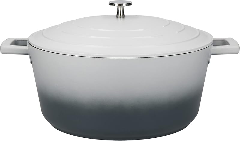 MasterClass Cast Aluminium Casserole Dish Grey Ombre 28cm 5L Gift Boxed