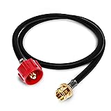 Gas One 4 ft Propane Hose 1lb to 20lb Adapter Hose