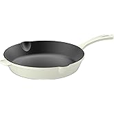 Cuisinart CI22-24CMT Chef's Classic Enameled Cast Iron Round Fry Pan, 10-Inch, Cream