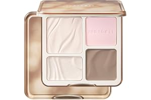 JUDYDOLL Highlight & Contour Palette, All-in-One Matte Highlighter Contour Compact, Blendable Face Makeup for Beginners, for All Skin Tones (04 Blush Shadow Palette)