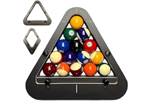Precision-Engineered Professional Billiard Rack System，This Pool Ball Rack Eliminates Gaps with Its Adjustable Design Ideal f