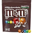 M&M'S Milk Chocolate Candy Bulk Pack, Party Size, 38 oz Bag | Real Milk Chocolate with a Colorful Candy Shell, Resealable Bag