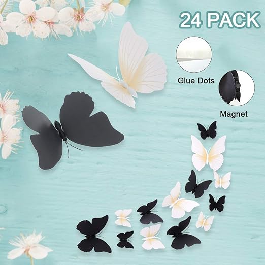 Amazon Com Fortomorrow Butterfly Wall Decals 3d Home Butterfly