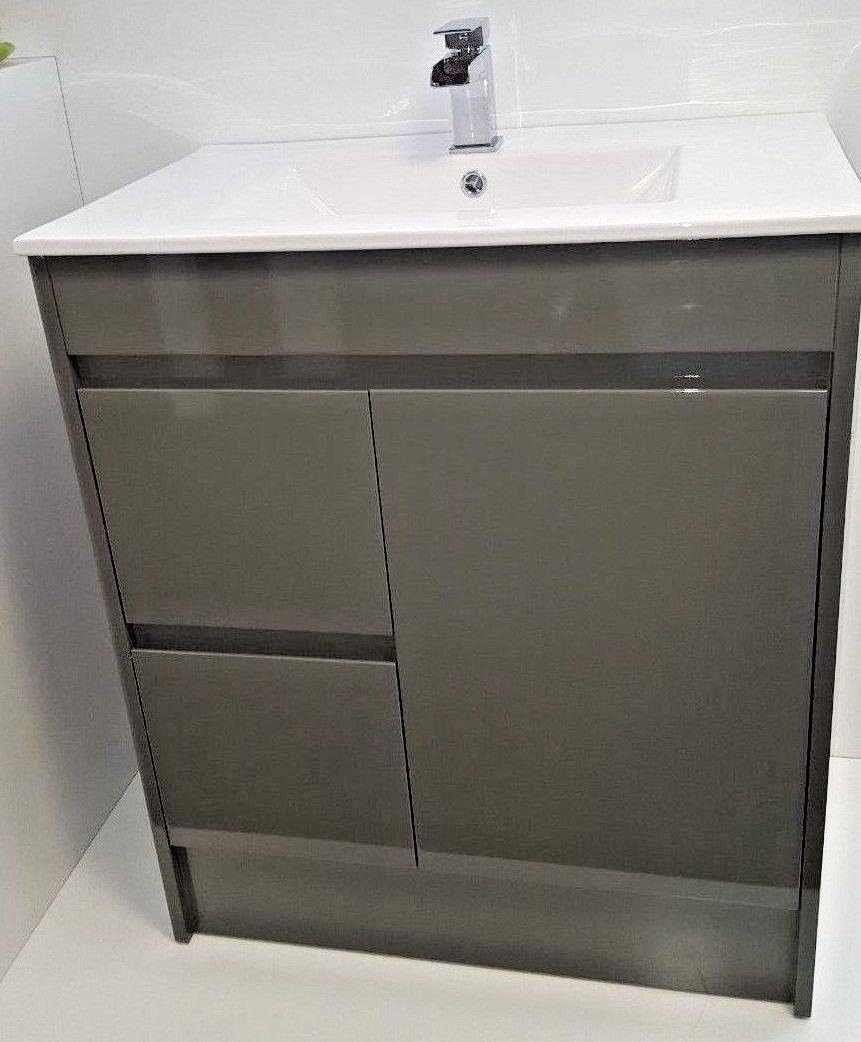 750 High Gloss Grey Green Forest Green Vanity Unit 100 Waterproof 10 Years Warranty High Uk Standards Amazon Co Uk Kitchen Home