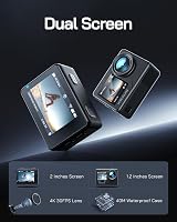 WOLFANG GA120 4K Action Camera 20MP EIS WiFi Dual Screen 40M Waterproof EIS Mic view 2
