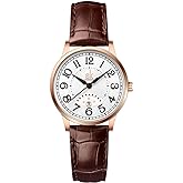 SHENGKE SK Classic Easy Read Watch for Women with Genuine Leather Band Ladies Calendar Watch