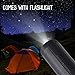 [2018 Upgraded] ELlight Portable Wireless Bluetooth Speakers for Office Home Outdoor Sports Speaker with Subwoofer Double Loudspeakers LED Flashlight Built-in Mic 10 Hours Playing Time,Black