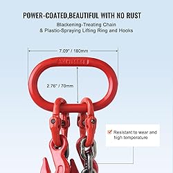 VEVOR Chain Sling, 3/8 inch x 6 ft Lifting Chains