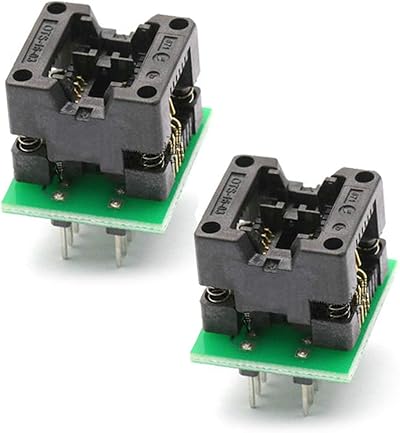 Hailege 2pcs SOIC8 SOP8 to DIP8 EZ Programmer Adapter Socket Converter 150mil