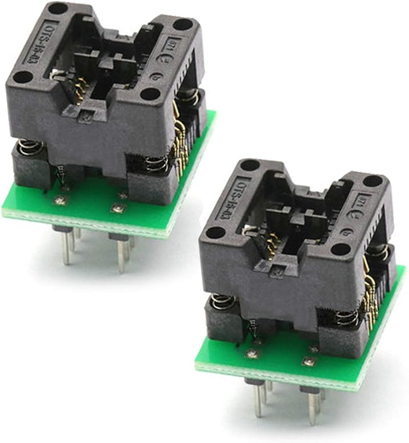Hailege 2pcs SOIC8 SOP8 to DIP8 EZ Programmer Adapter Socket Converter 150mil